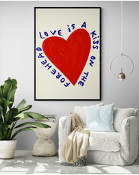 Inka Arthouse - Love Is A Kiss by Byalmaklub Art Print