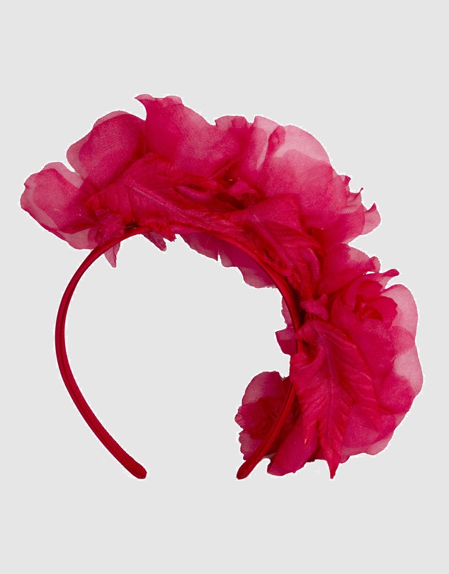 Max Alexander - Red Flower Headband Fascinator