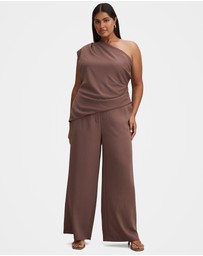 Forever New Curve - Willow Curve Asymmetrical Neck Tuck Top