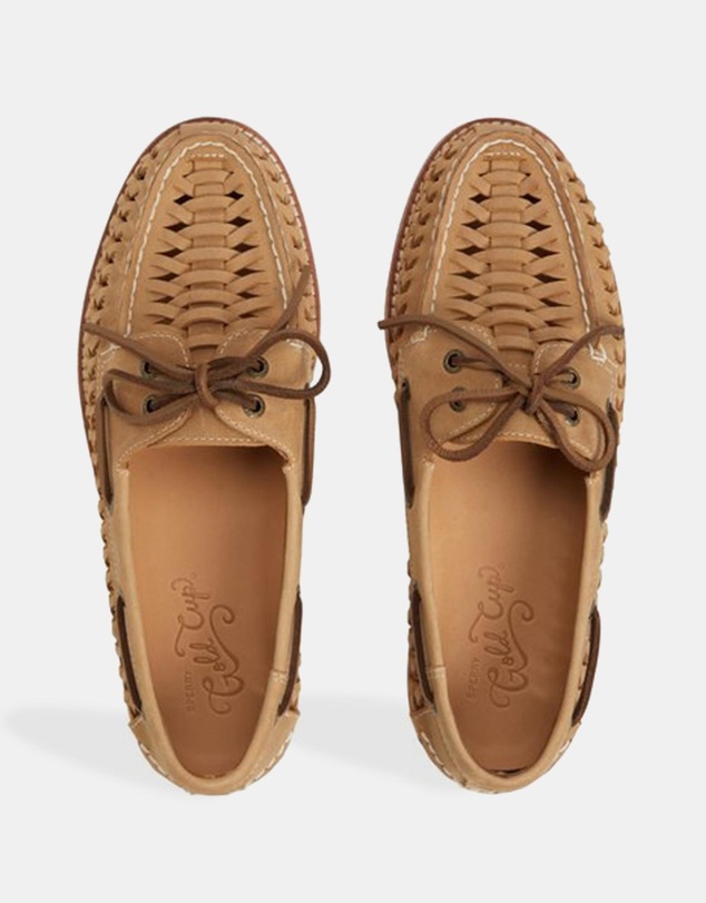 Sperry - Gold Authentic Original 2-Eye Wide Leather Grainy - Men's