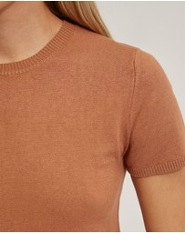Oxford - Olivia Crop Knit Top