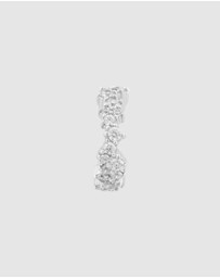 Wanderlust + Co - Aurora Pave Silver Ear Cuff