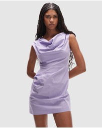 TOPSHOP - Drape Detail Clean Mini Dress