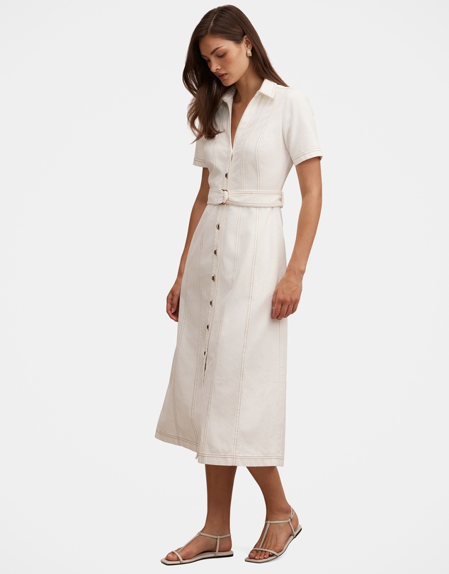Forever New - Josephine Short Sleeves Denim Dress