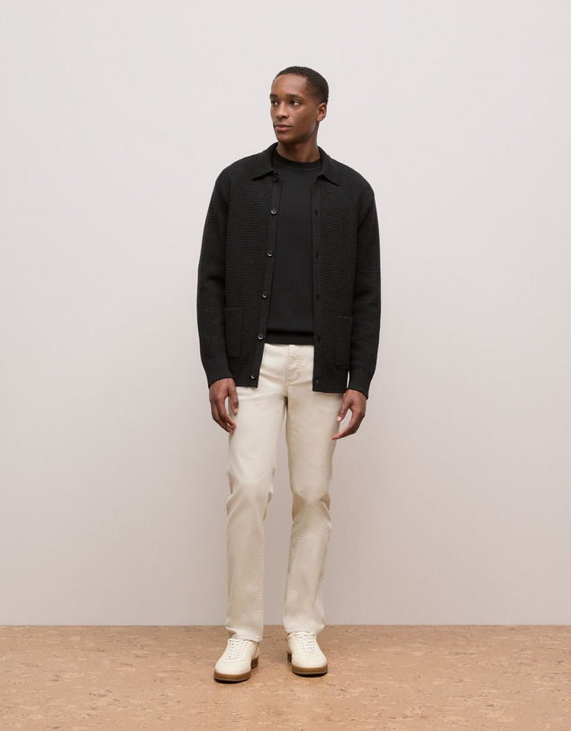 Trenery - Merino Textured Shacket in Charcoal Melange