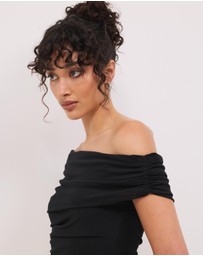 Calli - Aurelia Off Shoulder Mesh Top