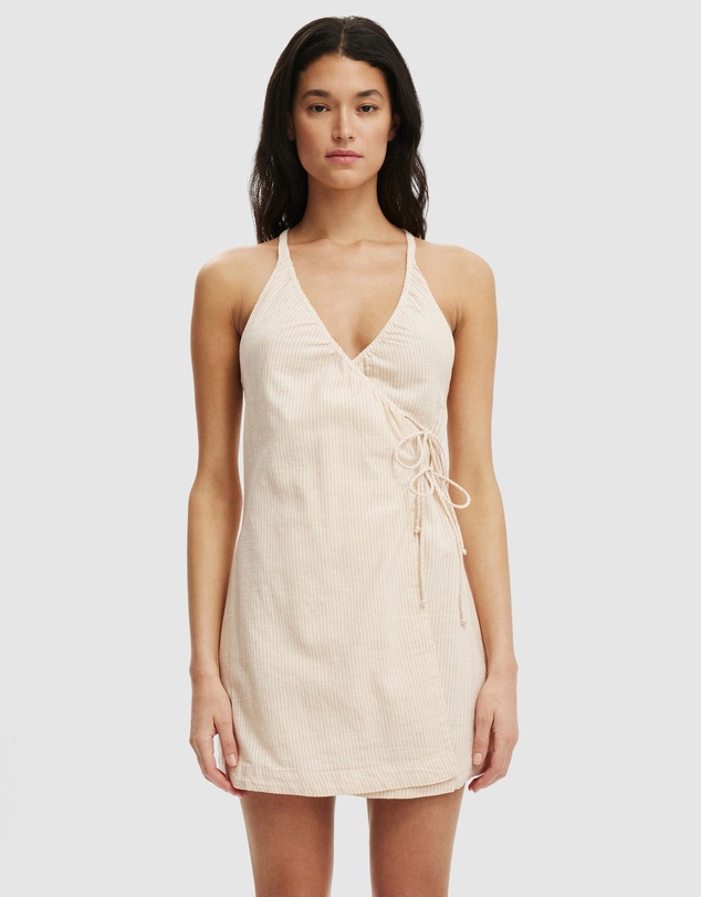 Cotton On - Isabel Halter Wrap Mini Dress