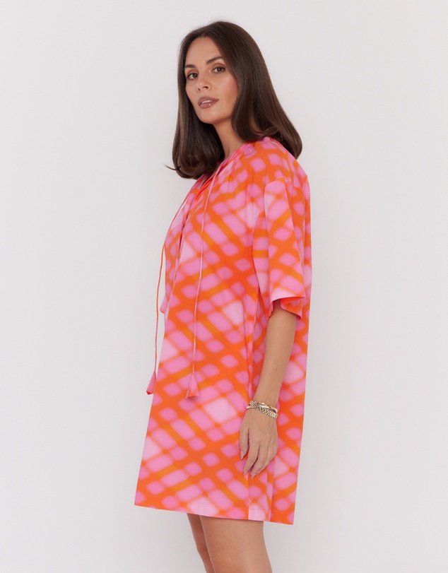 ALEXANDRA - Aura Dress Pink Blur Print