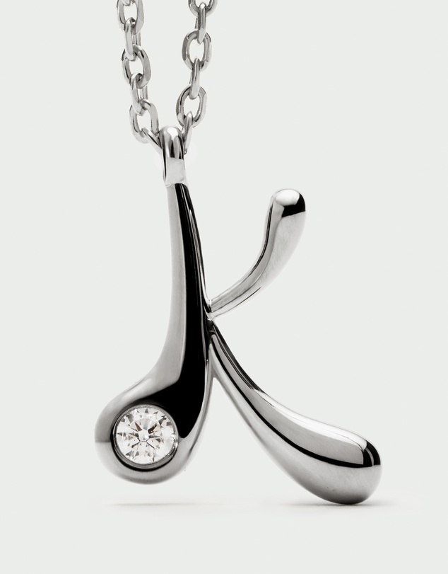 PDPAOLA - Initial 2026 K Silver Pendant Necklace