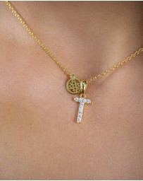 Georgini - Georgini Luxury Letters T Initial Pendant Gold