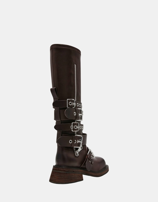Steve Madden - Kannonball Brown Leather Boots