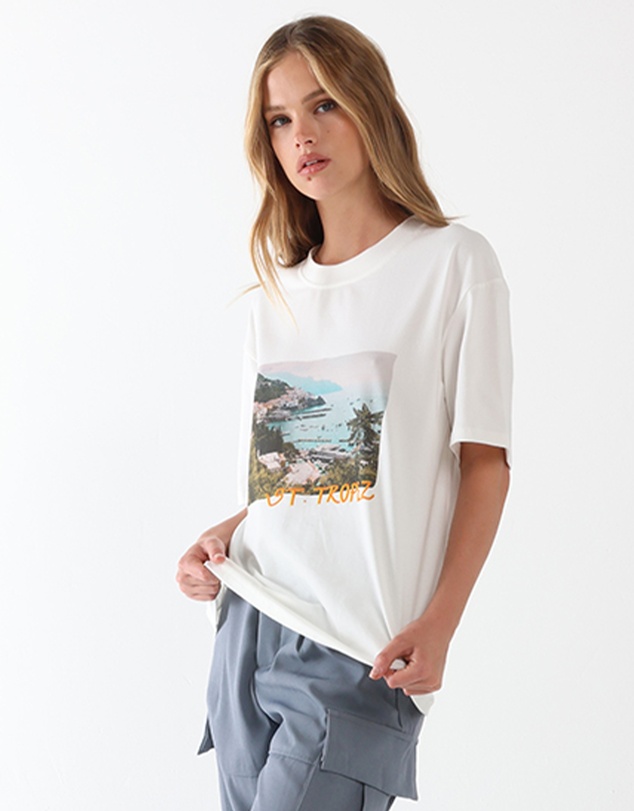 Lost in Lunar  - St Tropez Postcard Tee