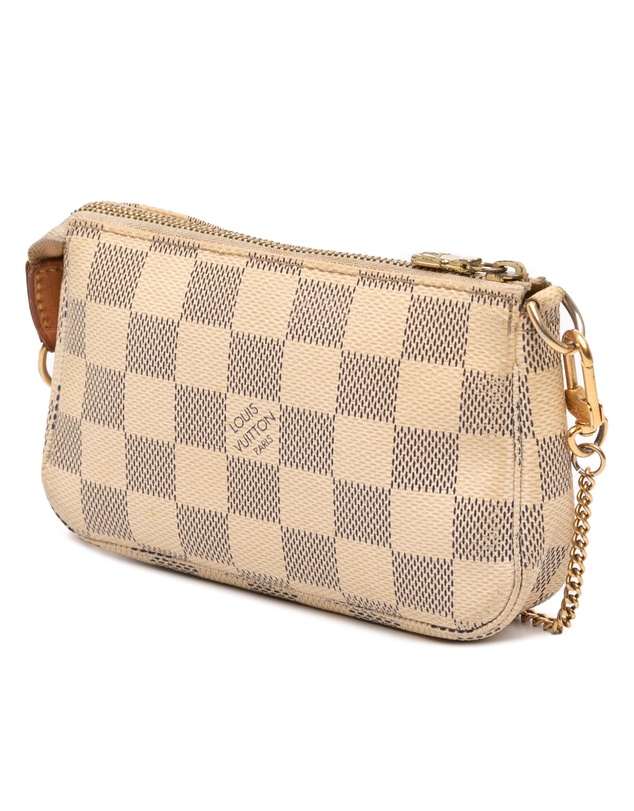 Pre-Loved by Azura Reborn - Pre-Loved Damier Azur Mini Pochette Accessoires