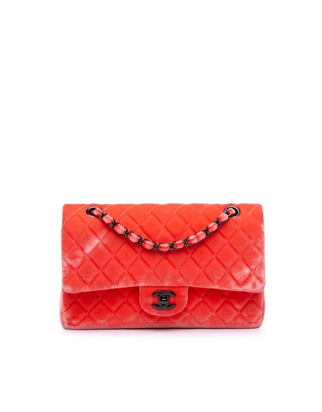Pre-Loved by Azura Reborn - Pre-Loved Medium Classic Velvet Double Flap