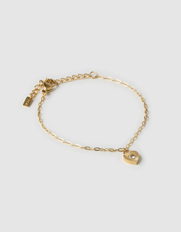 Arms Of Eve - Ruby Heart Bracelet - Stone