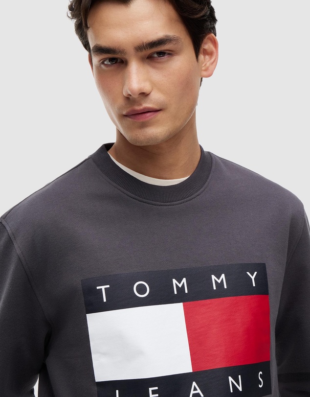 Tommy Jeans - Regular Big Flag Crewneck Sweater