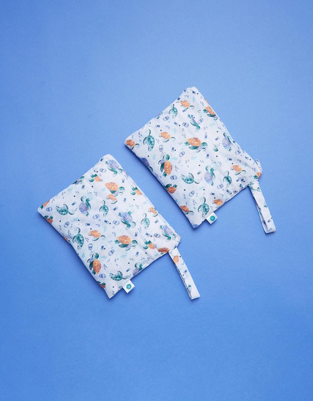 itti bitti - Small Double Pocket Wetbag Pack - Crush