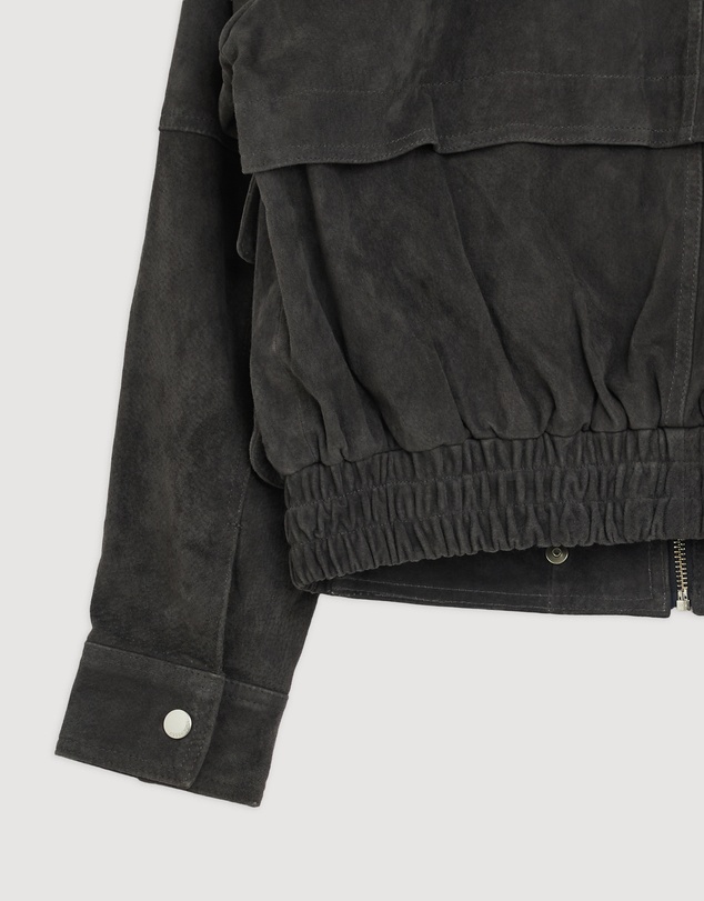 Revibe - Repaired ENA PELLY Emma Utility Suede Jacket - AU 6