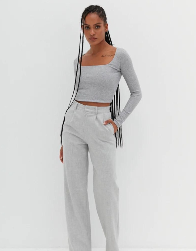 Style Addict - Crop Square Neck Top