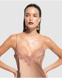 GINIA - Silk Lace Slip