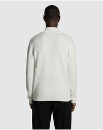 yd. - Ollie Embroidered 1/4 Zip Knit Jumper