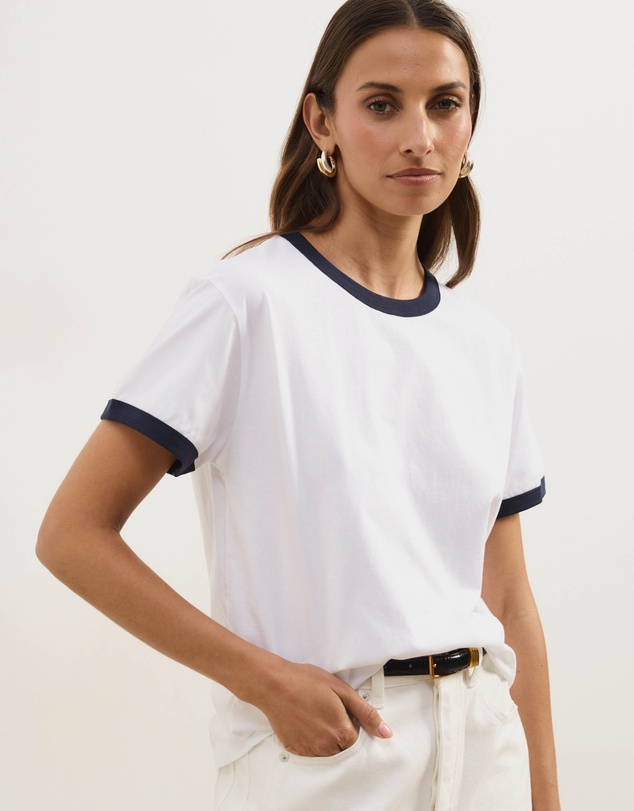Atmos&Here - Short Sleeve Ringer T-Shirt
