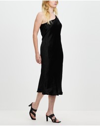 Third Form - Running Water Bias One Shoulder Dress