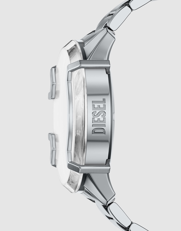 Diesel - Griffed Silver Tone Chronograph Watch