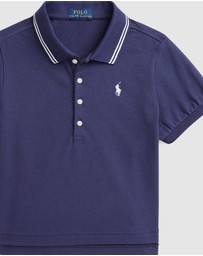 Polo Ralph Lauren - Boxy Stretch Mesh Polo Shirt - ICONIC EXCLUSIVE - Kids-Teens