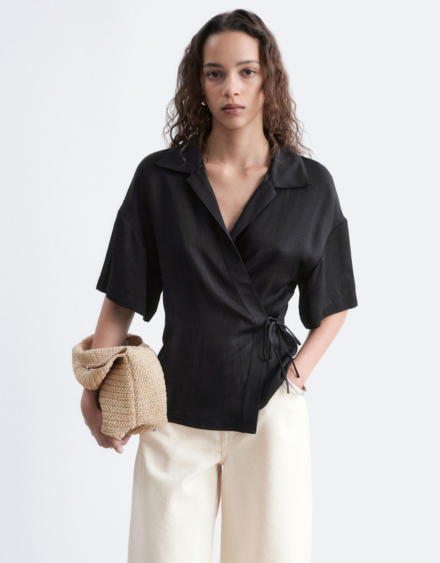 & Other Stories - Wrap Short-Sleeve Shirt