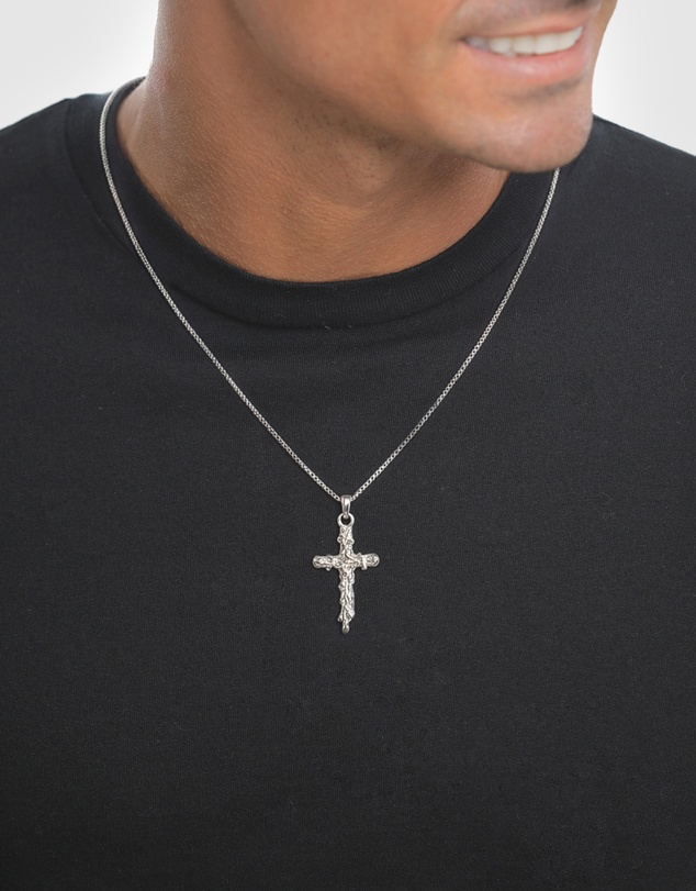 Kuzzoi - ICONIC EXCLUSIVE - Crucifix Pendant Necklace in 925 Silver