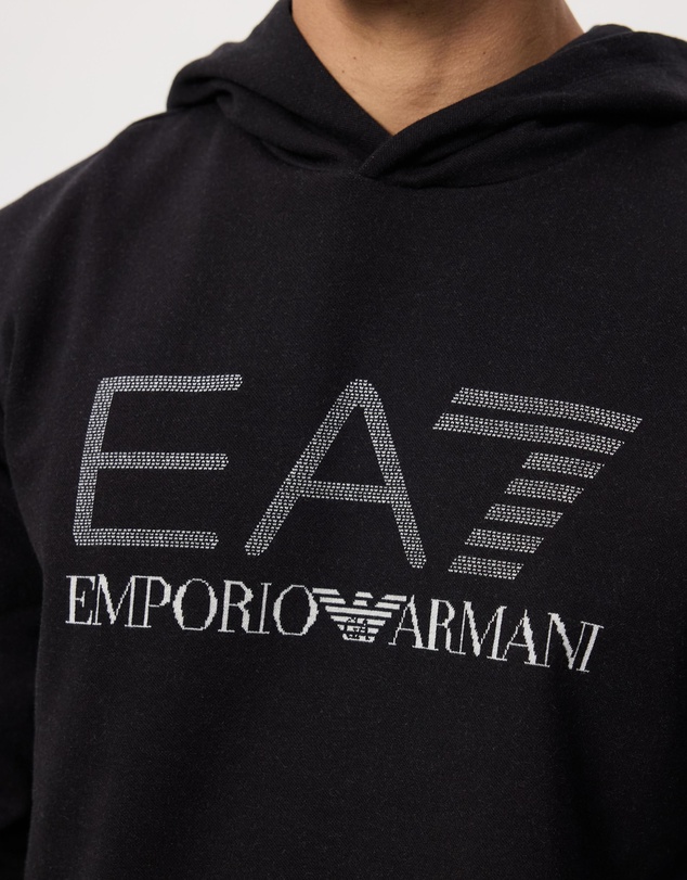 Emporio Armani EA7 - Train Logo Series M Hoodie Rn Jacquard Big Logo
