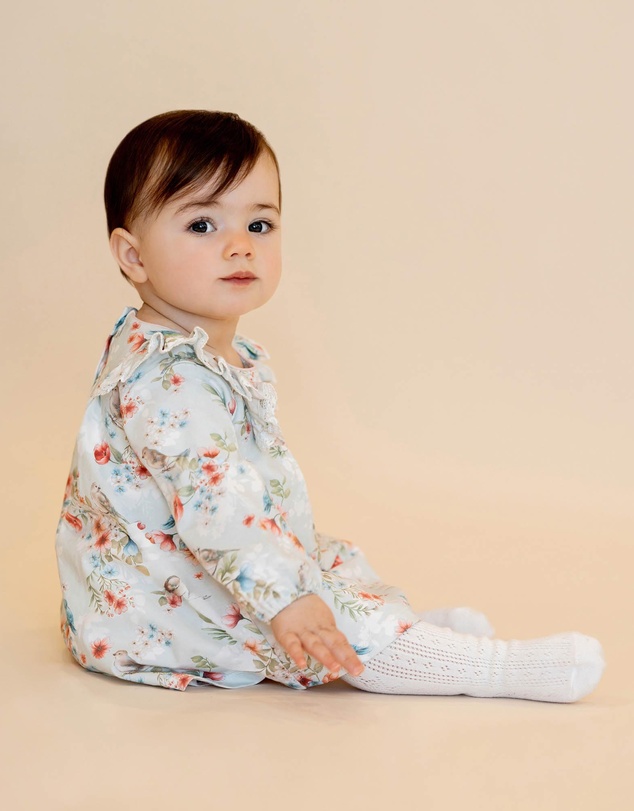 Bebe by Minihaha - Gemma Bird Organic Overlay Dress - Babies