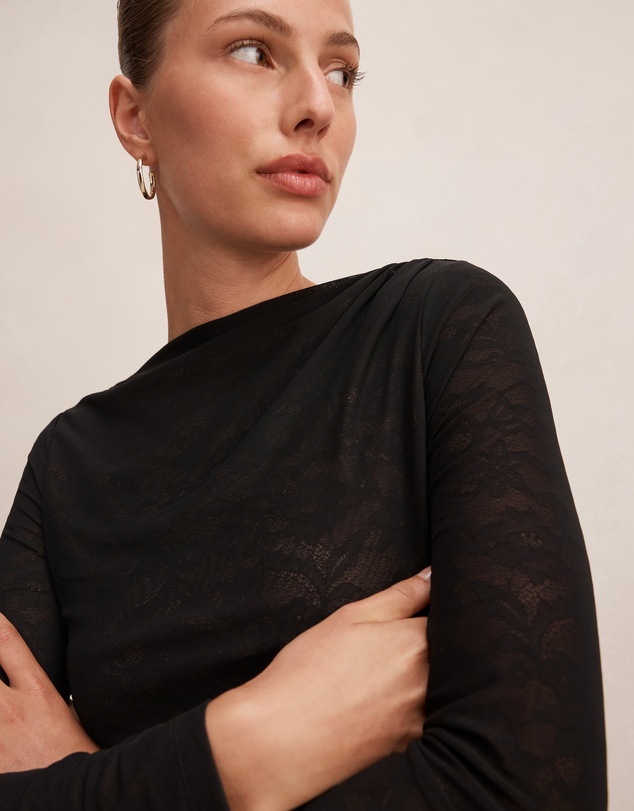 Forever New - Sloane Lace Long Sleeves Top
