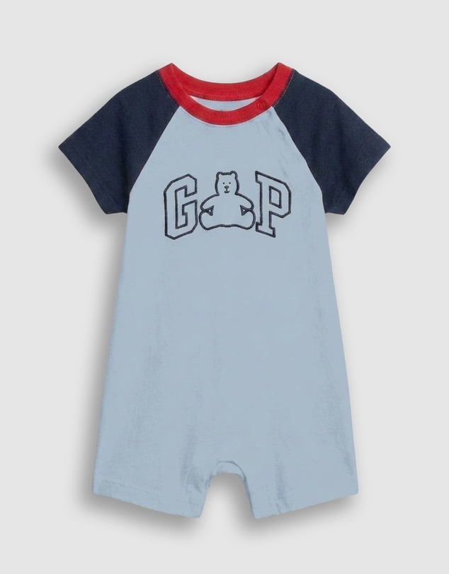 GAP - French SS Raglan Logo Shorty - Babies