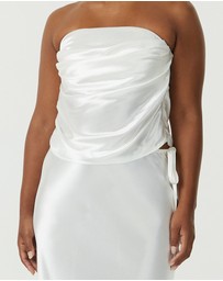 Third Form - Satin Drape Bustier