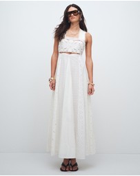 TOPSHOP - Milla Broderie Maxi Dress