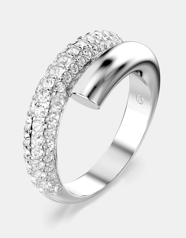 Swarovski - Dextera Ring, White, Rhodium-Plated