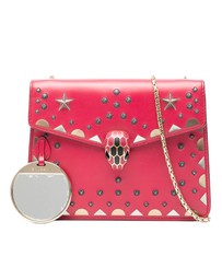 Pre-Loved by Azura Reborn - Pre-Loved Small Studded Leather Laser Cut Square Serpenti Forever Chain Crossbody