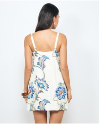 AERE - Mara Linen Shift Mini Dress