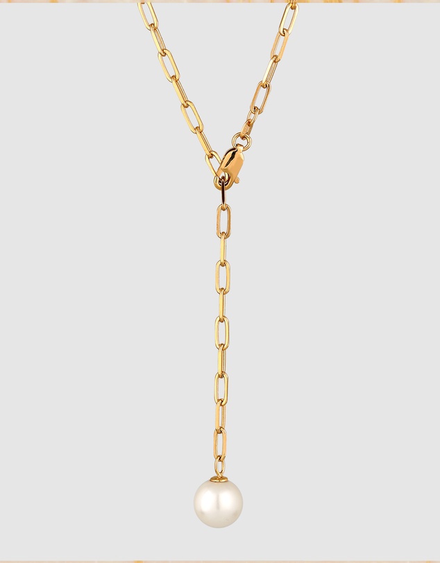 Elli Jewelry - Necklace Pearl Ball 925 Sterling Silver Gold-Plated