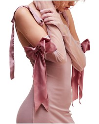 High Heel Jungle - Mademoiselle Bow Glove - Blush