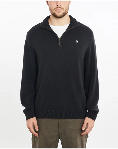Vintage by The Real Deal - Pre Loved - Vintage 90s Polo Ralph Lauren Quarter Zip Knit Sweater