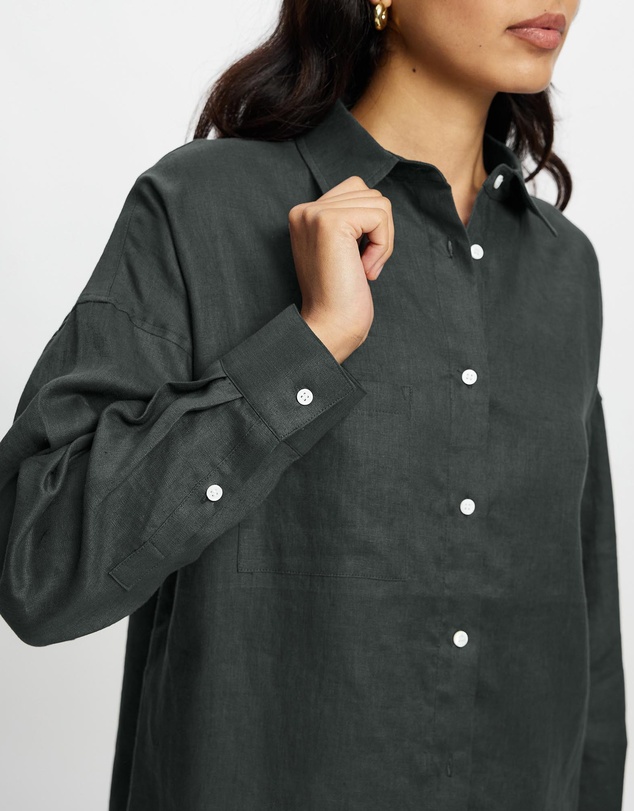 White By FTL - Nami Linen Shirt