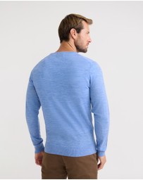 Oxford - Crew Neck Pure Wool Pullover