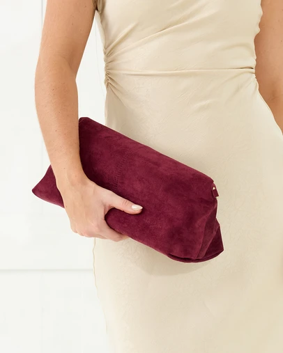 Morgan & Taylor - Beckett Clutch in Plum Purple