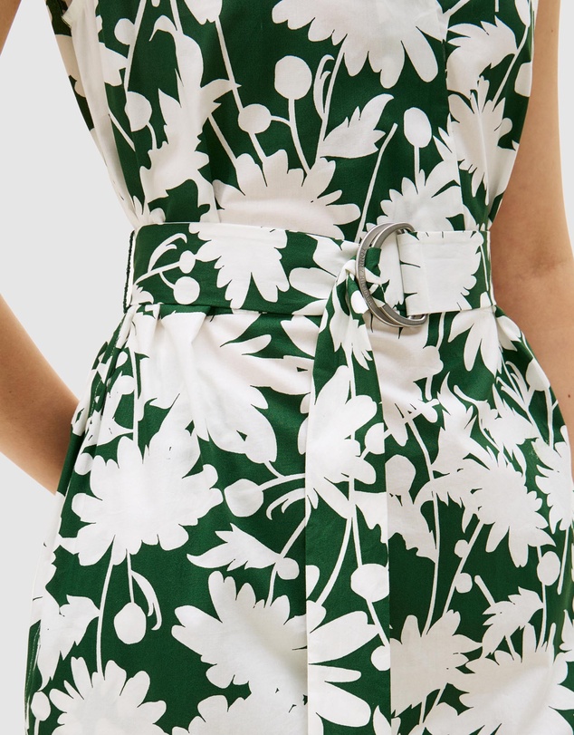 Tommy Hilfiger - Floral Print Cap Sleeve Midi Dress