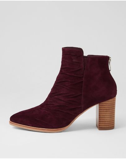 BURGUNDY-NATURAL HEEL