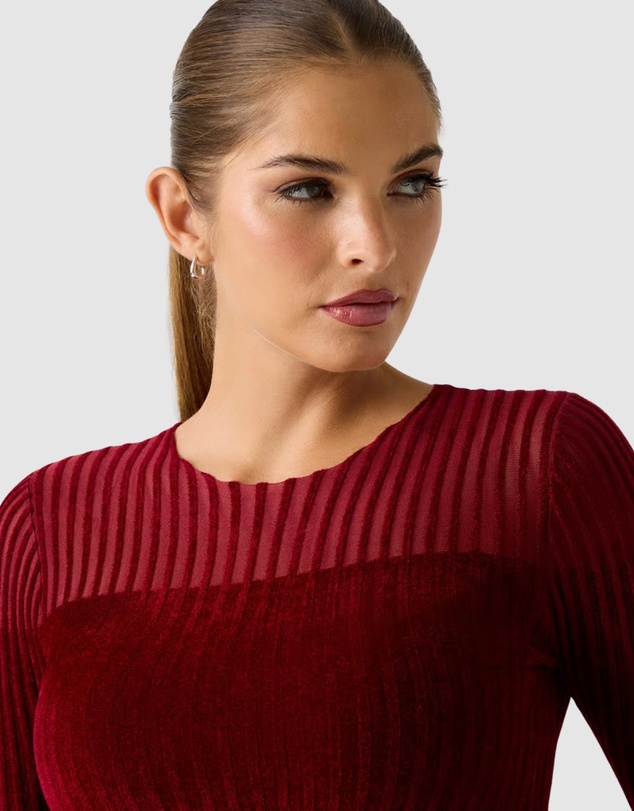 GUESS - Rowena Rib Chenille Sweater