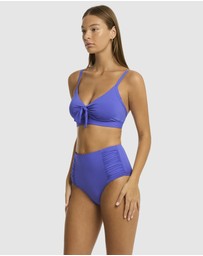 Sea Level Australia - Essentials Edit High Waist Gathered Side Pant